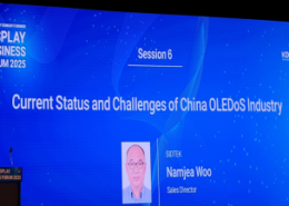 SIDTEK presenting the current status and challenges of China OLEDoS industry at K-Display 2025