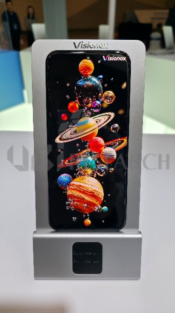 Visionox's pTSF structure-based BT.2020 94% high-efficiency AMOLED technology revealed at ICDT
